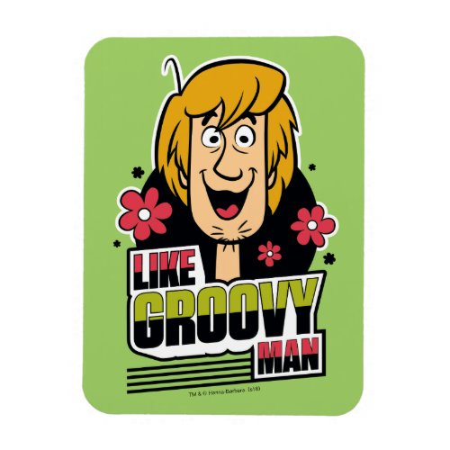 Shaggy Like Groovy Man Graphic Magnet