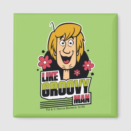 Shaggy Like Groovy Man Graphic Magnet