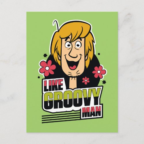 Shaggy Like Groovy Man Graphic Postcard