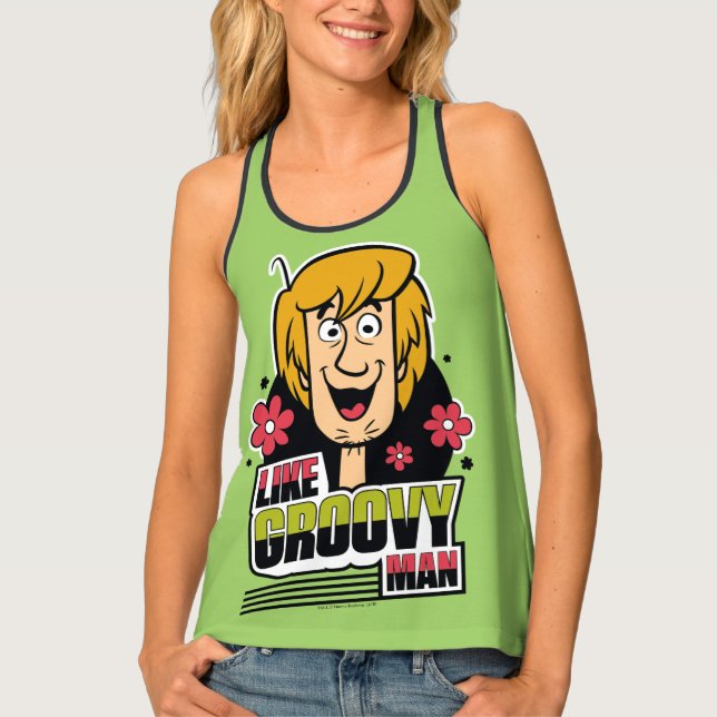 Shaggy "Like Groovy Man" Graphic Tank Top (Front)