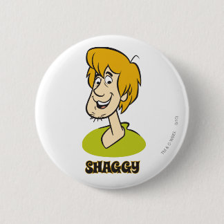 Shaggy Name Graphic Pinback Button