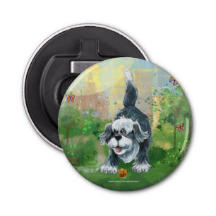 Shaggy Sheep Dog Bottle Opener