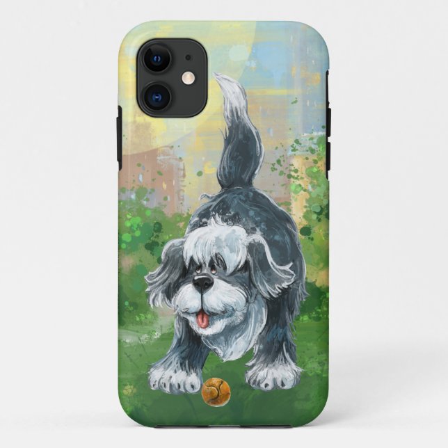 Shaggy Sheep Dog Electronics Case-Mate iPhone Case (Back)