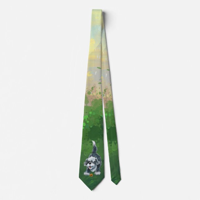 Shaggy Sheep Dog Neck Tie (Front)