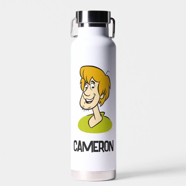 Shaggy Smiling  | Add Your Name Water Bottle (Front)