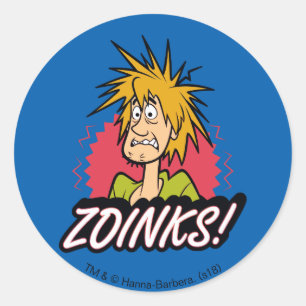 Shaggy "Zoinks!" Graphic Classic Round Sticker