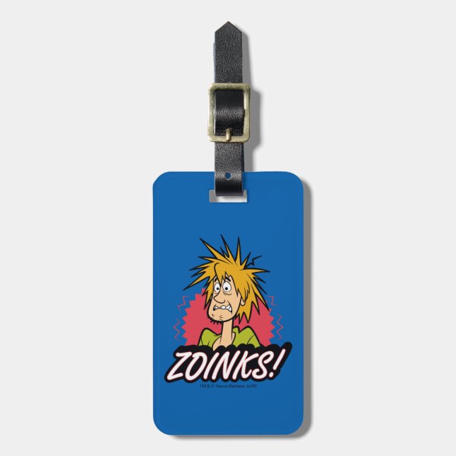 Shaggy "Zoinks!" Graphic Luggage Tag (Front Vertical)