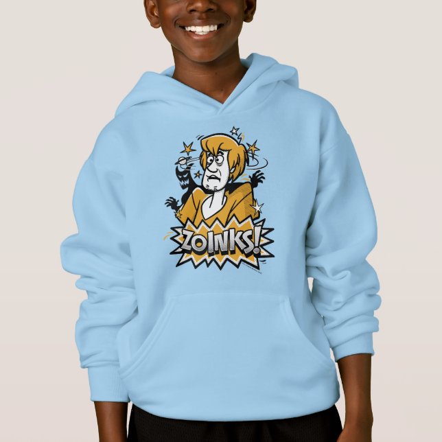 Shaggy "Zoinks!" Halftone Graphic Hoodie (Front)