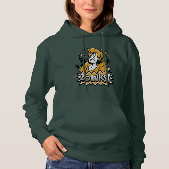 Shaggy "Zoinks!" Halftone Graphic Hoodie (Front)