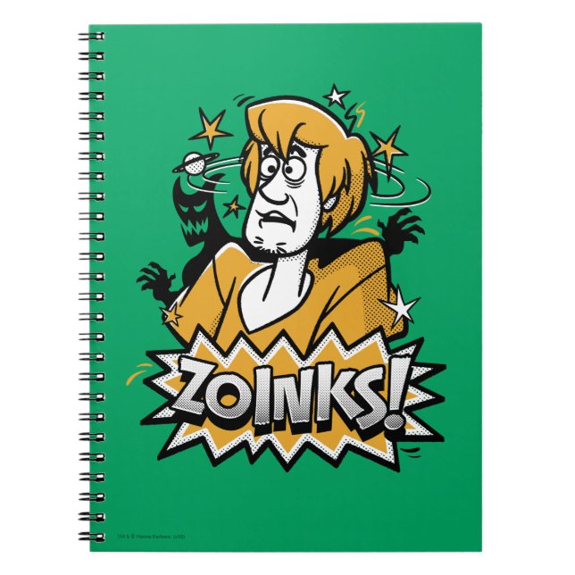 Shaggy "Zoinks!" Halftone Graphic Notebook (Front)