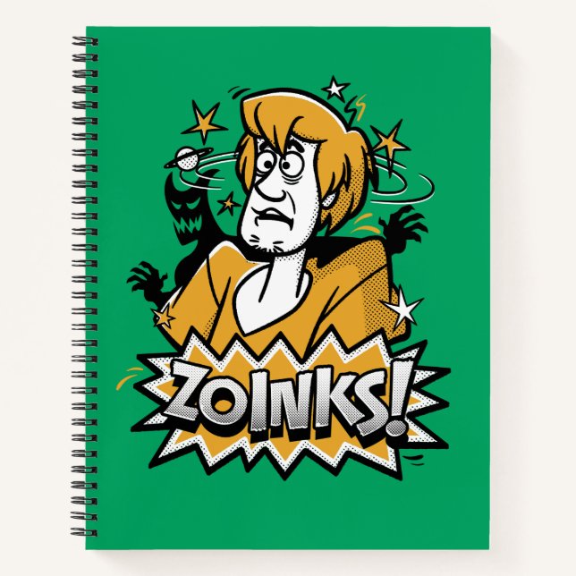 Shaggy "Zoinks!" Halftone Graphic Notebook (Front)