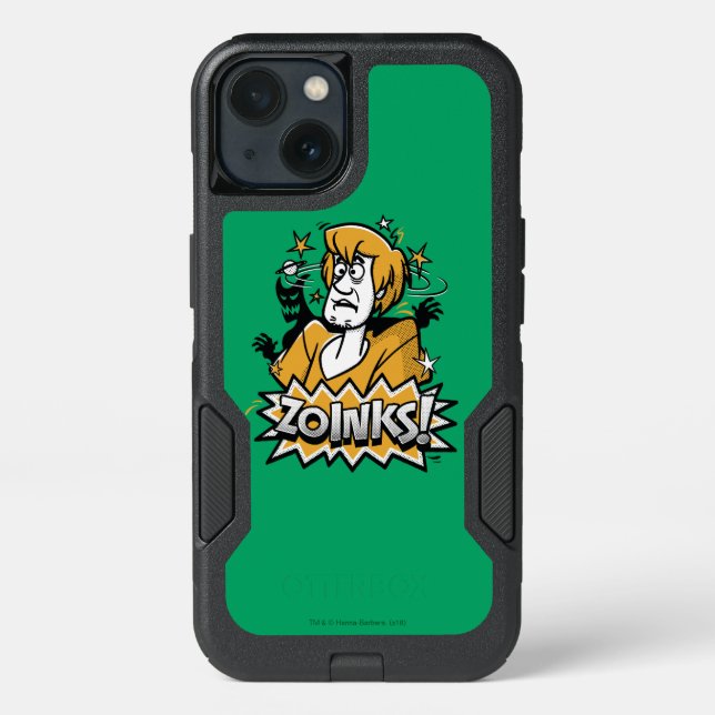 Shaggy "Zoinks!" Halftone Graphic Otterbox iPhone Case (Back)
