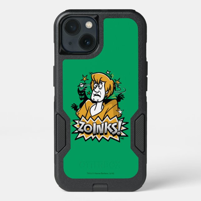 Shaggy "Zoinks!" Halftone Graphic Otterbox iPhone Case (Back)