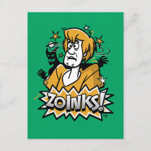 Shaggy "Zoinks!" Halftone Graphic Postcard