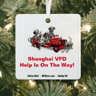 Shaghai VFD Help Is On The Way! Metal Ornament