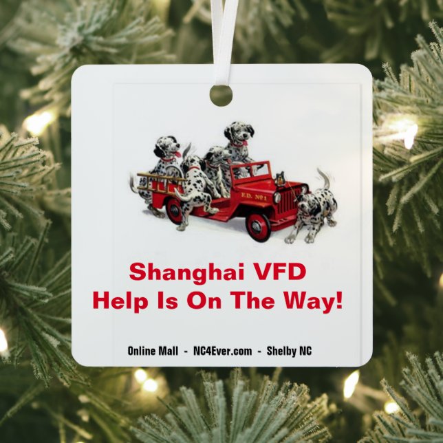 Shaghai VFD Help Is On The Way! Metal Ornament (Insitu)