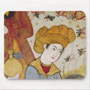 Shah Abbas I and a Courtier offering Mouse Pad
