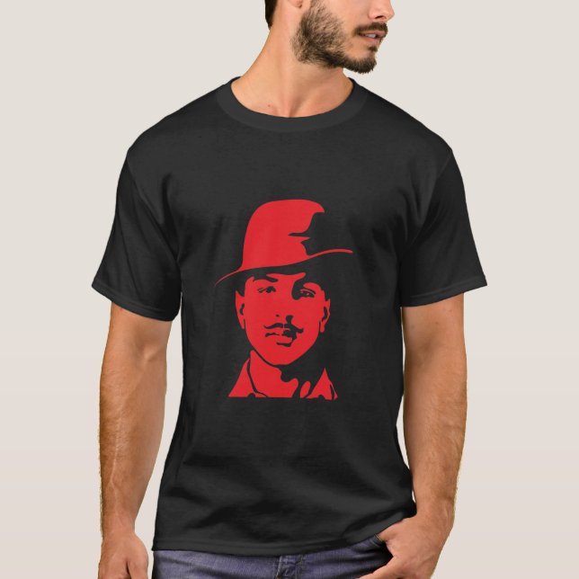 Shaheed Bhagat Singh Revolutionary Rebel T-Shirt (Front)