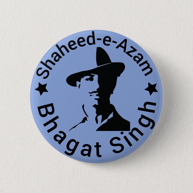 Shaheed-e-Azam Bhagat Singh Button (Front)