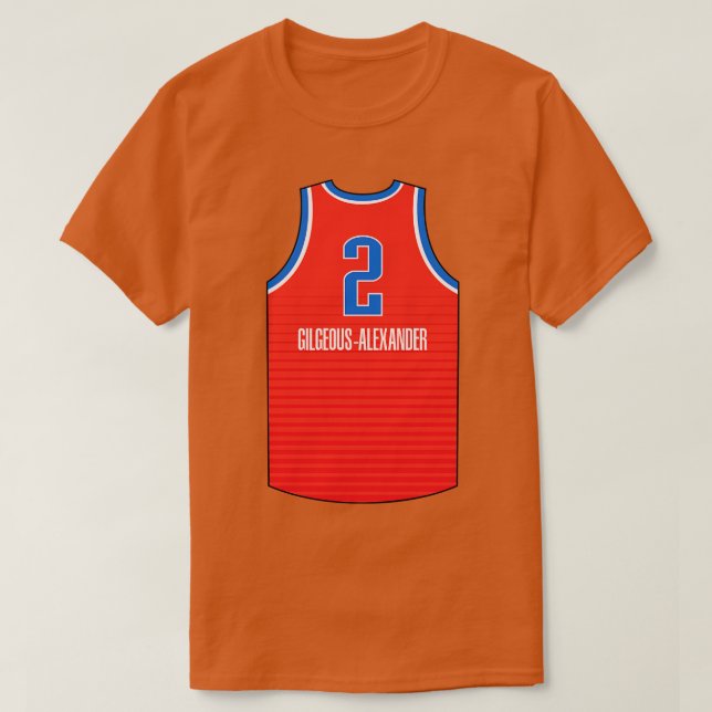 Shai GilgeousAlexander Oklahoma City Jersey Qiangy T-Shirt (Design Front)