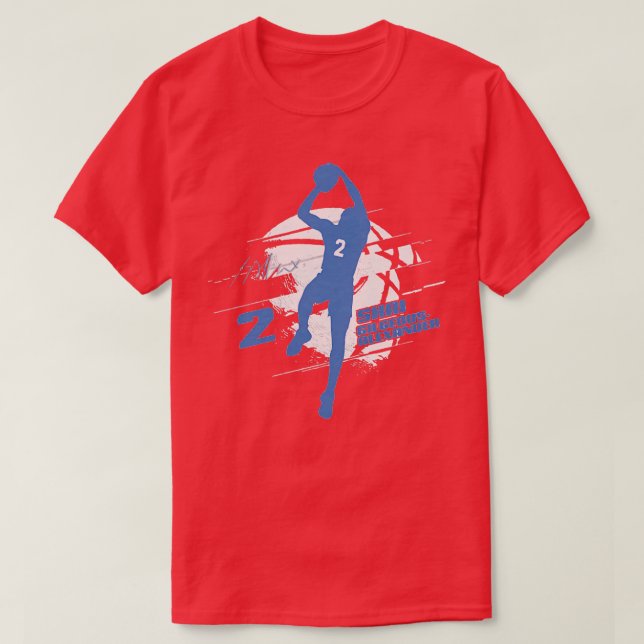 Shai GilgeousAlexander Oklahoma City Silhouette T-Shirt (Design Front)