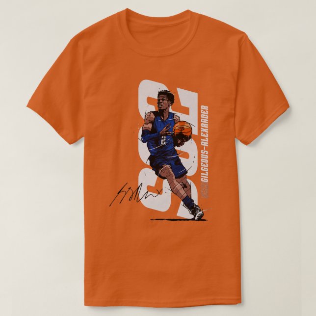Shai GilgeousAlexander Oklahoma City Vertical  1 T-Shirt (Design Front)