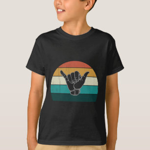Shaka And Surf Sign - Cool Vintage Surfer Surfing T-Shirt