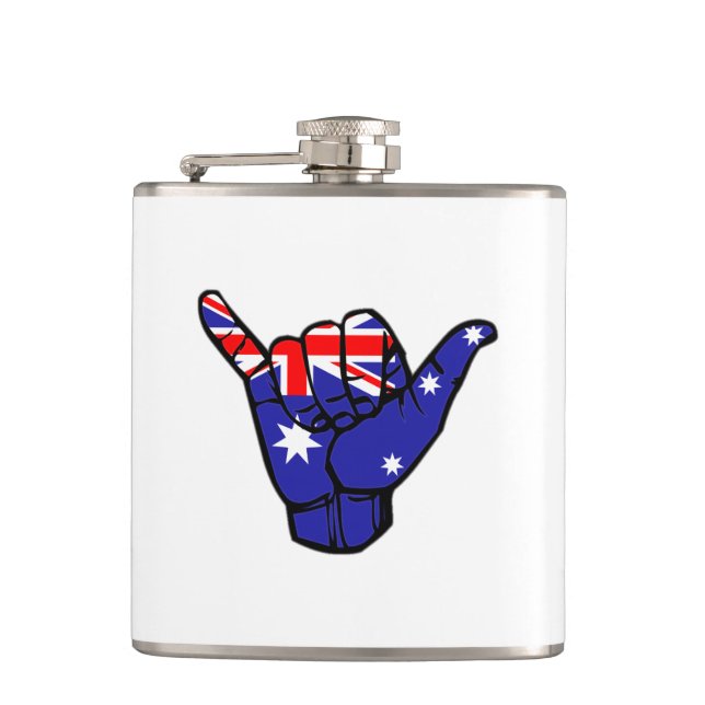 Shaka Australia Flag Flask (Front)