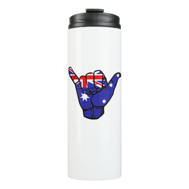 Shaka Australia Flag Thermal Tumbler (Front)