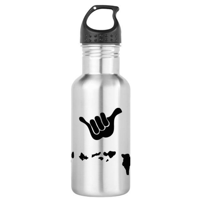 Shaka for Hawaii Stainless Steel Water Bottle (Front)