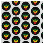 Shaka Hands With Reggae Colors Fabric