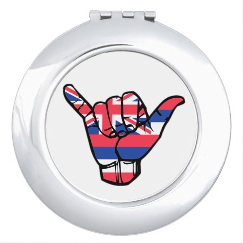 Shaka Hawaii Flag Compact Mirror