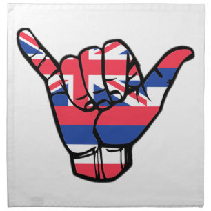 Shaka Hawaii Flag Napkin