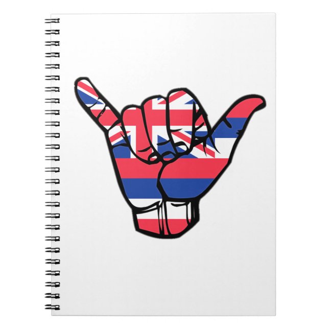 Shaka Hawaii Flag Notebook (Front)