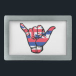 Shaka Hawaii Flag Rectangular Belt Buckle<br><div class="desc">Shaka and Hawaii go hand in hand!</div>