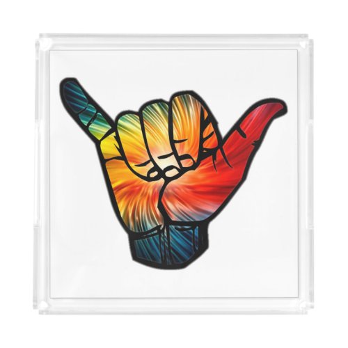 Shaka Rainbow Acrylic Tray