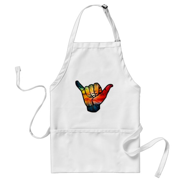 Shaka Rainbow Adult Apron (Front)