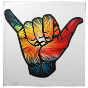 Shaka Rainbow Cloth Napkin