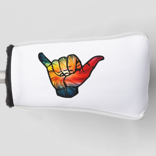 Shaka Rainbow Golf Head Cover (Front)