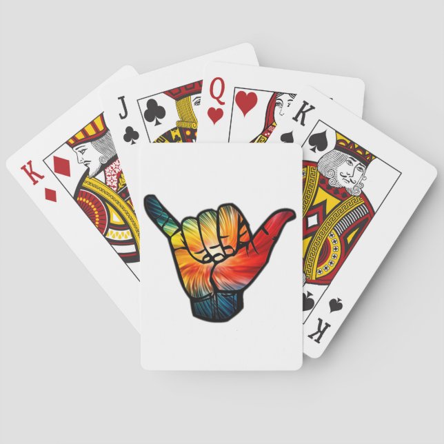 Shaka Rainbow Poker Cards (Back)
