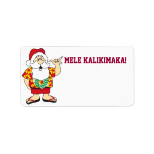 shaka santa ~ label