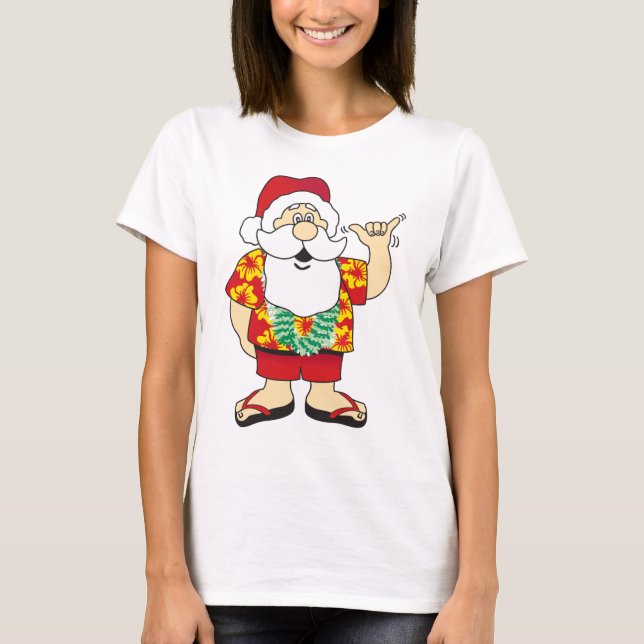 Shaka Santa T-Shirt (Front)