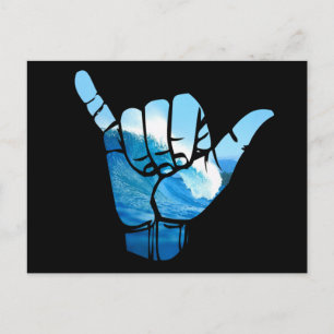 Shaka Sign Wave Rip Curl Postcard