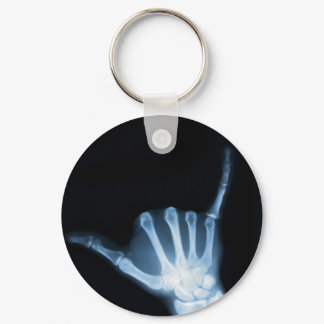 Shaka Sign X-Ray (Hang Loose) Keychain