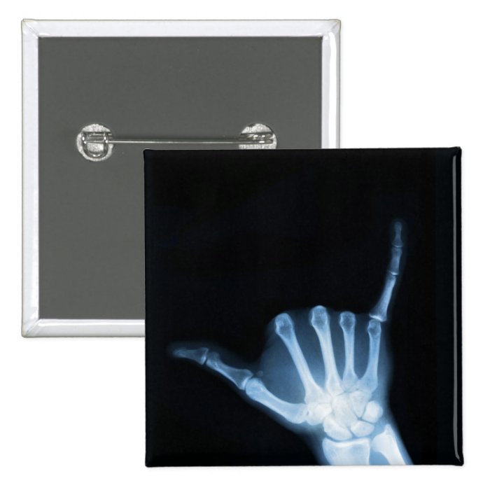 Shaka Sign X Ray (Hang Loose) Pins