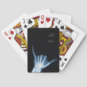 Shaka Sign X-Ray (Hang Loose) Poker Cards