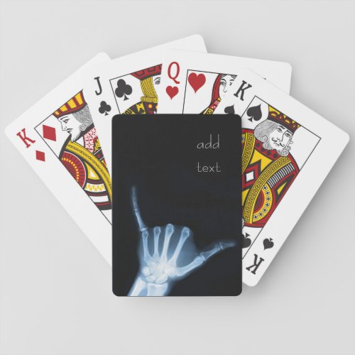 Shaka Sign X_Ray Hang Loose Poker Cards