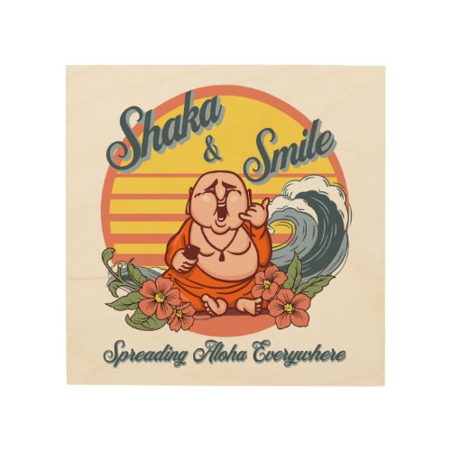 Shaka Smile Aloha Spread Wood Wall Art