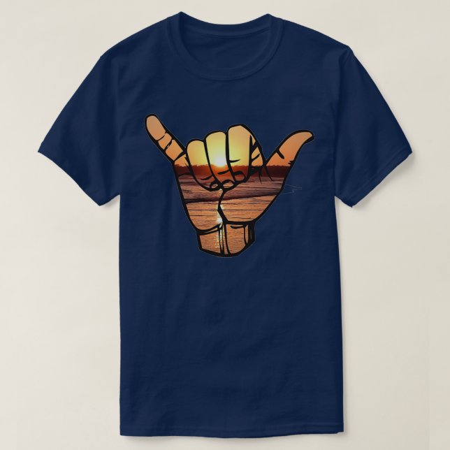 Shakas Sunset T-Shirt (Design Front)