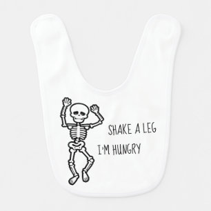 Shake A Leg I’m Hungry Halloween Design Baby Bib